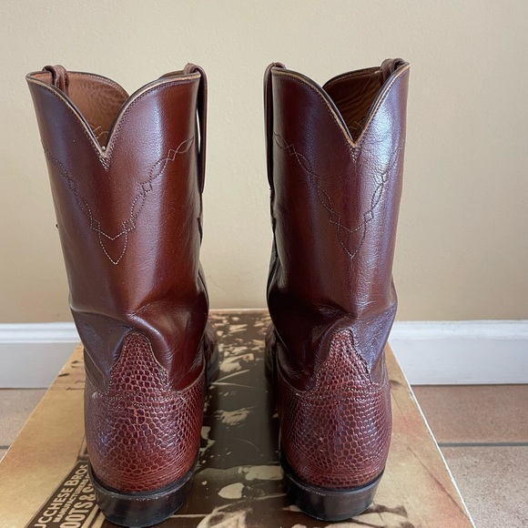 Lucchese Vintage PB LZ/TN GOAT Boots 12 D L821345 - Picture 6 of 13